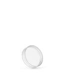 Small Recyclable Clear Plastic Jars w/ Lids & White Silicone Inserts