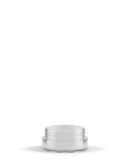 Small Recyclable Clear Plastic Jars w/ Lids & White Silicone Inserts