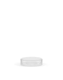 Small Recyclable Clear Plastic Jars w/ Lids & White Silicone Inserts