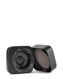 Qube | Child Resistant | Small Square Glass Jars w/ Lids