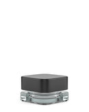 Qube | Child Resistant | Small Square Glass Jars w/ Lids