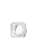 Qube | Child Resistant | Small Square Glass Jars w/ Lids