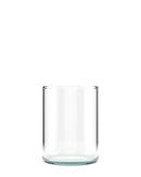 Straight Sided Clear Glass Jars w/ Wooden Lids