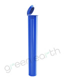 Child Resistant Opaque Recyclable Plastic Pop Top Blue Squeeze Tubes | 116mm - Open | Sample Green Earth Packaging - 1