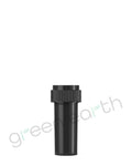 Child Resistant | Opaque Push & Turn Plastic Reversible Cap Vials 8 Dram | 410 Count Black - Green Earth Packaging - 2