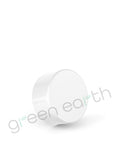 Child Resistant | Push & Turn Flat Glossy Plastic 28/400 Lids w/ Liner 28-400 | 504 Count White Green Earth Packaging - 1