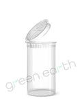 Child Resistant | Translucent Recyclable Plastic Pop Top Containers 19 Dram | 225 Count Clear Green Earth Packaging - 7