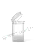 Child Resistant | Translucent Recyclable Plastic Pop Top Containers 6 Dram | 600 Count Clear Green Earth Packaging - 2