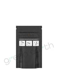 Dymapak | Child Resistant & Tamper Evident | Matte Opaque Mylar Bags w/ Tear Notch 3.6in x 5.8in | Green Earth Packaging - 2