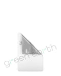 Pinch N Slide | CR & Tamper Proof | V3.0 Matte Mylar Bag w/ Window & Tear Notch 3.4" x 4.4" | White Green Earth Packaging - 2