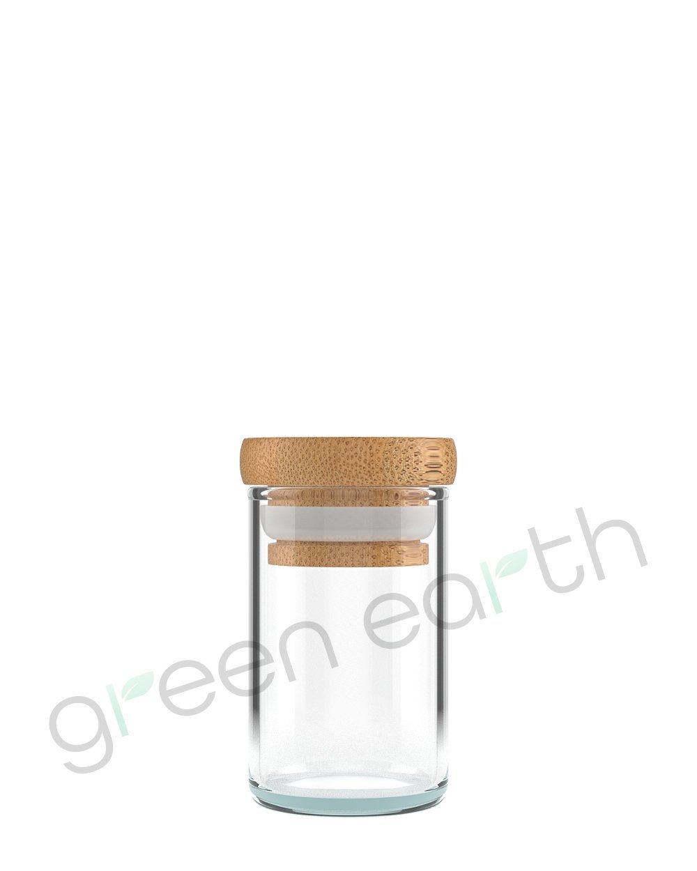 Straight Sided Clear Empty Glass Jars with Wooden Lids