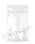 Tamper Evident | Glossy Opaque Mylar Bags w/ Tear Notch 4in x 6.6in (Large) | White Tear Notch Green Earth Packaging - 7