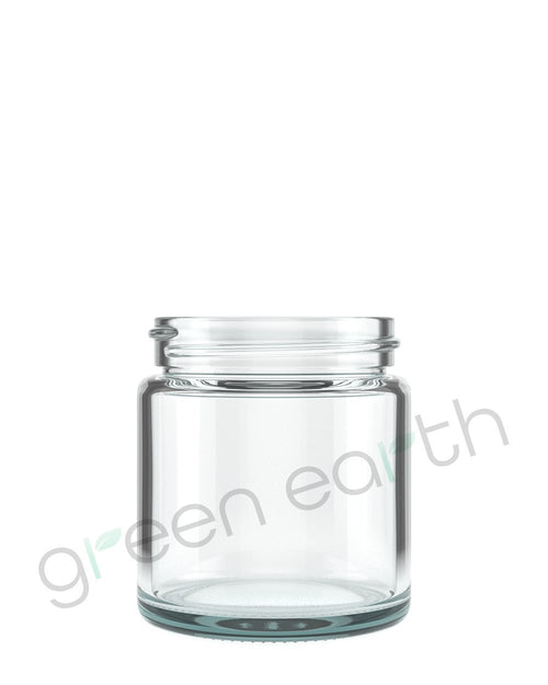 RW Base 2 oz Square Clear Glass Herb Storage Jar - with Cork Lid