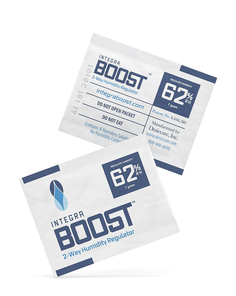 integra boost humidity packs for tobacco 2 Way Cigar Control 72% RH 320gm Pack potency and aroma is maintained in your bud for a longer lasting time frame Integra Boost 2-Way Humidity Control