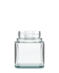 Square Recyclable 46/410 3 Oz Clear Glass Jars