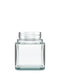 Square Recyclable 46/410 3 Oz Clear Glass Jars