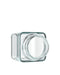 Square Recyclable 46/410 3 Oz Clear Glass Jars