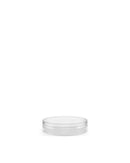 Small Recyclable Clear Plastic Jars w/ Lids & White Silicone Inserts
