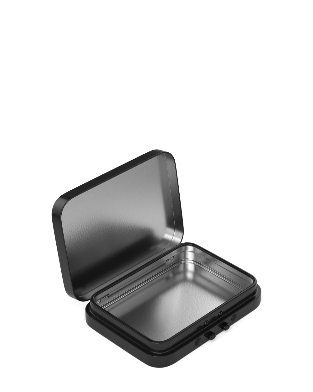 Child Resistant Hinged Lid Recyclable Metal Tin Containers