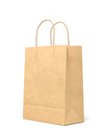 Recyclable Brown Kraft Paper Shopping Bags w/ Handles