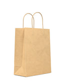 Recyclable Brown Kraft Paper Shopping Bags w/ Handles