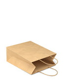 Recyclable Brown Kraft Paper Shopping Bags w/ Handles