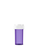 Child Resistant | Translucent Recyclable Push & Turn Plastic Reversible Cap Vials