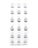 Biodegradable Packaging Symbol 0.375in x 5in Rectangular Sticker Labels 0.375in x 5in | White Green Earth Packaging - 5