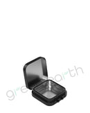 Child Resistant Hinged Lid Recyclable Tin Containers | Micro - Black | Sample Green Earth Packaging - 1