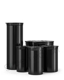Child Resistant | Opaque Recyclable Plastic Pop Top Containers 6 Dram | 600 Count Black Green Earth Packaging - 1