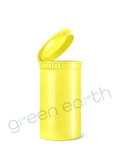 Child Resistant | Opaque Recyclable Plastic Pop Top Containers 19 Dram | 225 Count Lemon Green Earth Packaging - 53