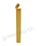 Child Resistant Opaque Recyclable Plastic Pop Top Gold Squeeze Tubes | 116mm - Open | Sample Green Earth Packaging - 1