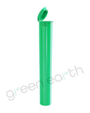 Child Resistant Opaque Recyclable Plastic Pop Top Green Squeeze Tubes | 116mm - Open | Sample Green Earth Packaging - 1
