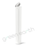Child Resistant Opaque Recyclable Plastic Pop Top White Squeeze Tubes | 116mm - Open | Sample Green Earth Packaging - 1