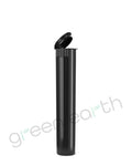 Child Resistant | Opaque Recyclable Plastic Pop Top Squeeze Tubes 95mm | Black Open Green Earth Packaging - 11