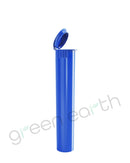 Child Resistant Opaque Recyclable Plastic Pop Top Blue Squeeze Tubes | 95mm - Open | Sample Green Earth Packaging - 1