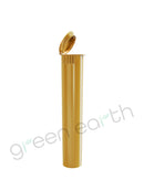 Child Resistant Opaque Recyclable Plastic Pop Top Gold Squeeze Tubes | 95mm - Open | Sample Green Earth Packaging - 1