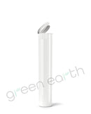 Child Resistant Opaque Recyclable Plastic Pop Top White Squeeze Tubes | 95mm - Open | Sample Green Earth Packaging - 1