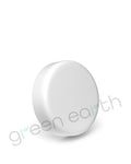 Child Resistant | Push & Turn Arched Smooth Matte Plastic 53/400 Lids w/ Liner 53-400 | White Green Earth Packaging - 5