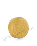 Child Resistant | Push & Turn Dome Smooth Wood Print Plastic 53/400 Lids w/ Liner 53-400 | Ash Wood Green Earth Packaging - 1