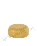 Child Resistant | Push & Turn Dome Smooth Wood Print Plastic 53/400 Lids w/ Liner 53-400 | Ash Wood Green Earth Packaging - 3