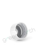 Child Resistant | Push & Turn Flat Glossy Plastic 28/400 Lids w/ Liner 28-400 | 504 Count White Green Earth Packaging - 2