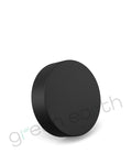 Child Resistant | Push & Turn Flat Smooth Matte Plastic 53/400 Lids w/ Liner 53-400 | Black - Green Earth Packaging - 1