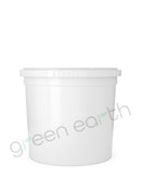 Child Resistant | Push & Turn Large Wide Mouth Plastic Container Jar 12 Oz | 116 Count White Green Earth Packaging - 2