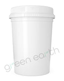 Child Resistant | Push & Turn Large Wide Mouth Plastic Container Jar 16 Oz | 104 Count White Green Earth Packaging - 11