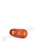 Child Resistant | Push & Turn Plastic Amber Oval Bottles w/ White Ribbed Caps 1 Oz | Oral Adapter Green Earth Packaging - 13