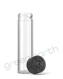 Child Resistant | Push & Turn Recyclable Plastic Tubes w/ Caps 84mm | 500 Count Clear w/ Black Cap Green Earth Packaging - 2