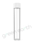 Child Resistant | Push & Turn Recyclable Plastic Tubes w/ Caps 90mm | 500 Count Clear w/ White Cap Green Earth Packaging - 8