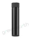 Child Resistant | Push & Turn Recyclable Plastic Tubes w/ Caps 90mm | 500 Count Black w/ Black Cap Green Earth Packaging - 10