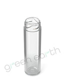 Child Resistant | Push & Turn Recyclable Plastic Tubes w/ Caps 84mm | 500 Count Clear w/ Black Cap Green Earth Packaging - 6